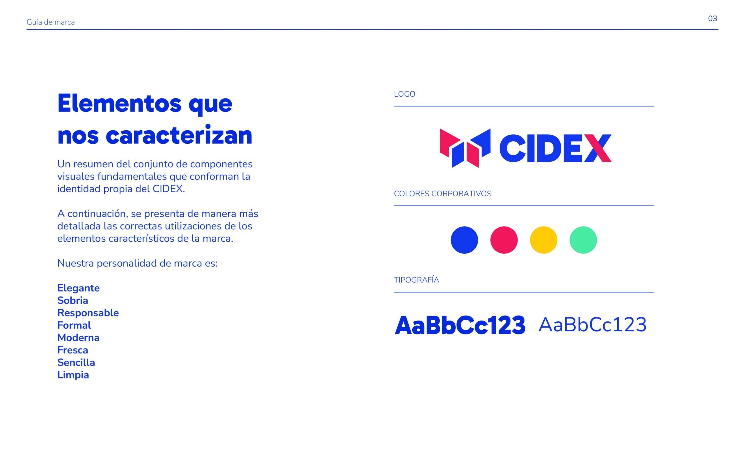 CIDEX — proyecto de diseño gráfico 1