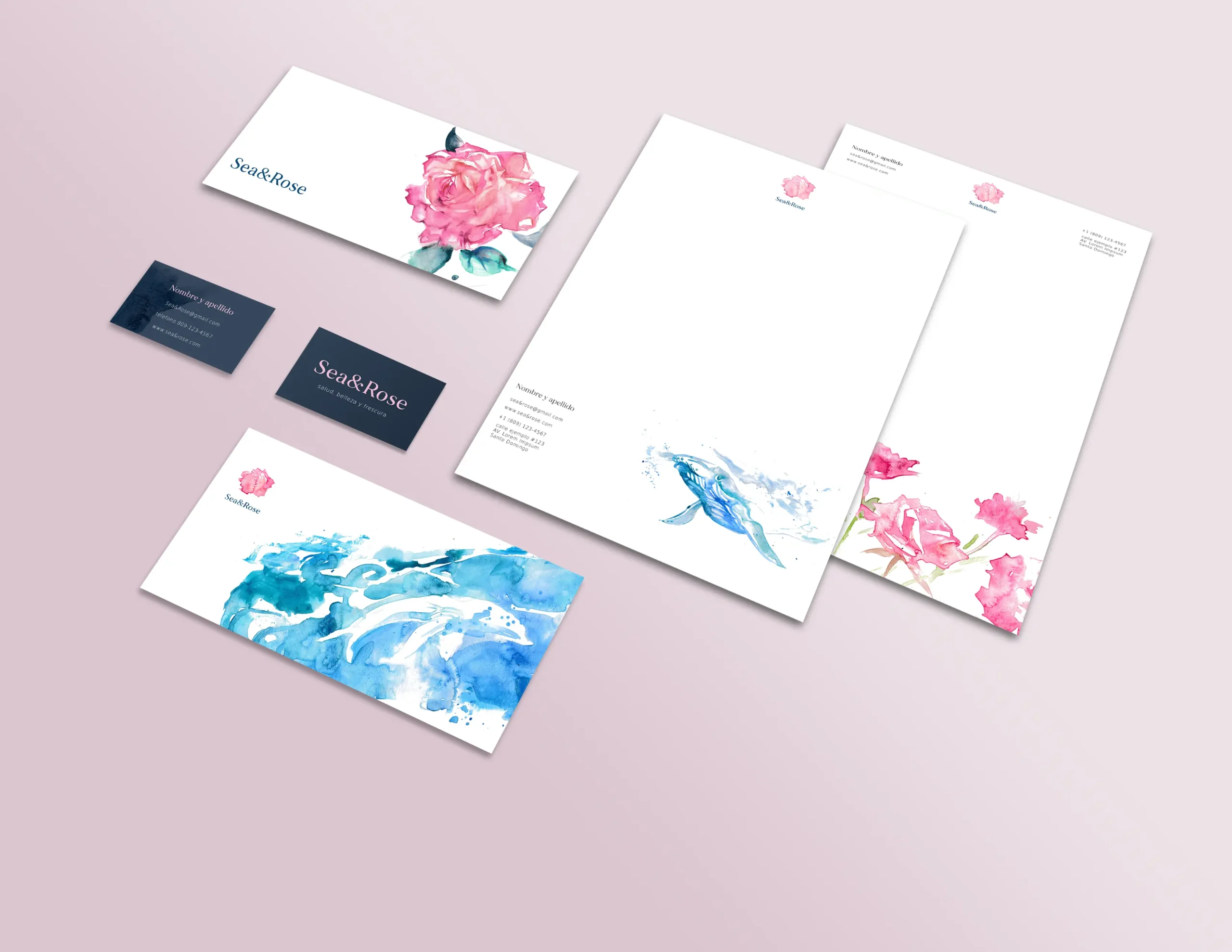 SEA&ROSE — proyecto de diseño gráfico 1